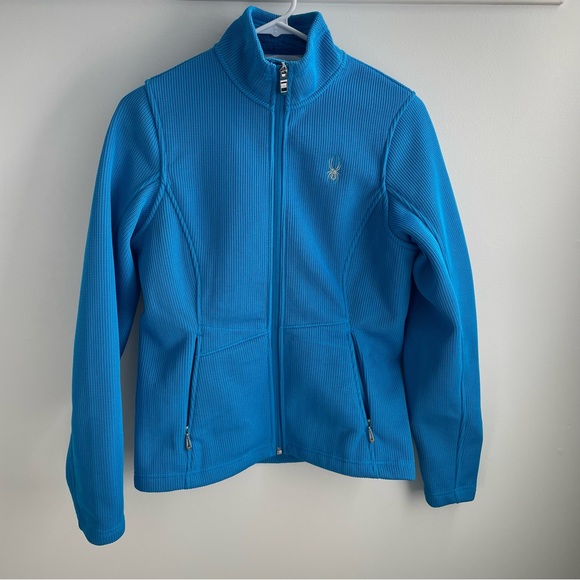 Spyder Women’s Blue Fleece Jacket Size S/P - Picture 1 of 11